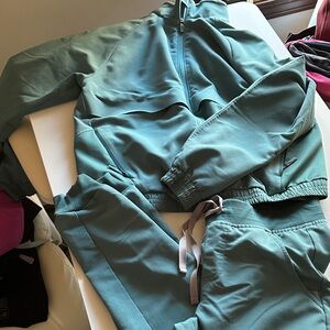 Figs - Teal jacket & joggers Set